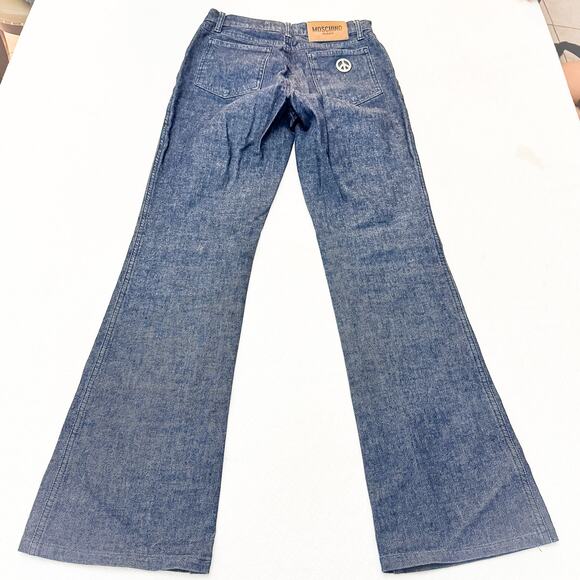 Moschino Donna Jeans Dark Wash Denim Flare Leg Size 28 Italy - Picture 3 of 9